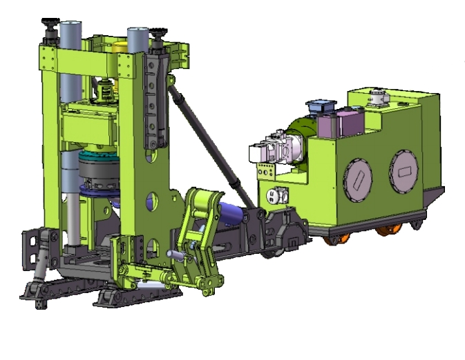 AT-2000 Frame wheel rail type raise boring machine - Changsha Looking ...